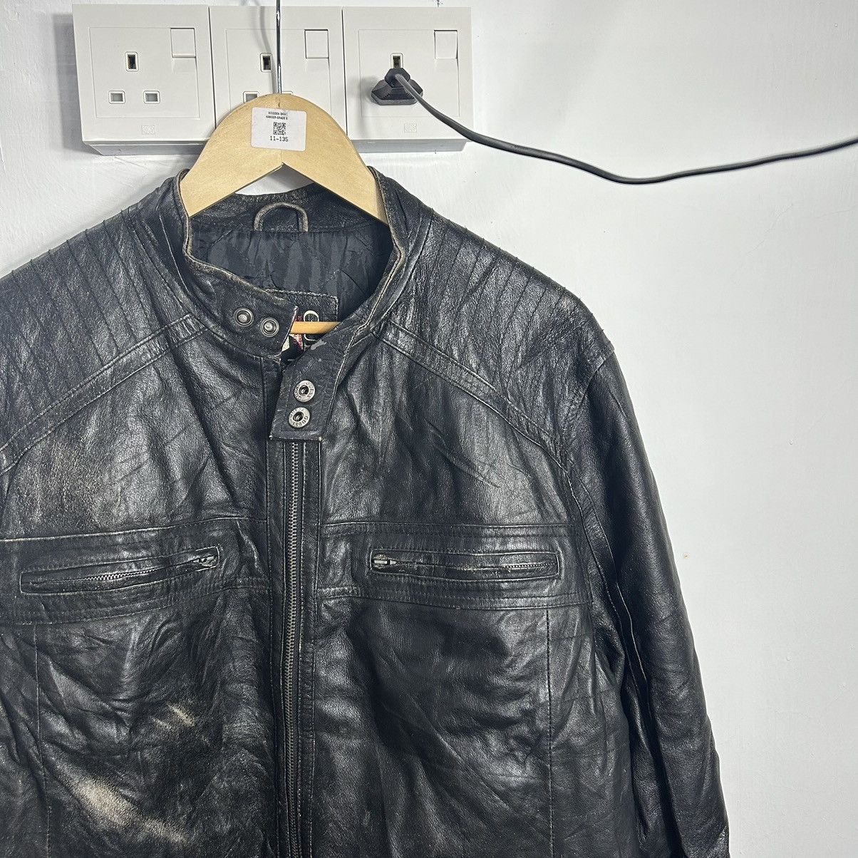 Guess × Vintage Vintage Guess Leather Ride Jacket Size US L / EU 52-54 / 3 - 2 Thumbnail