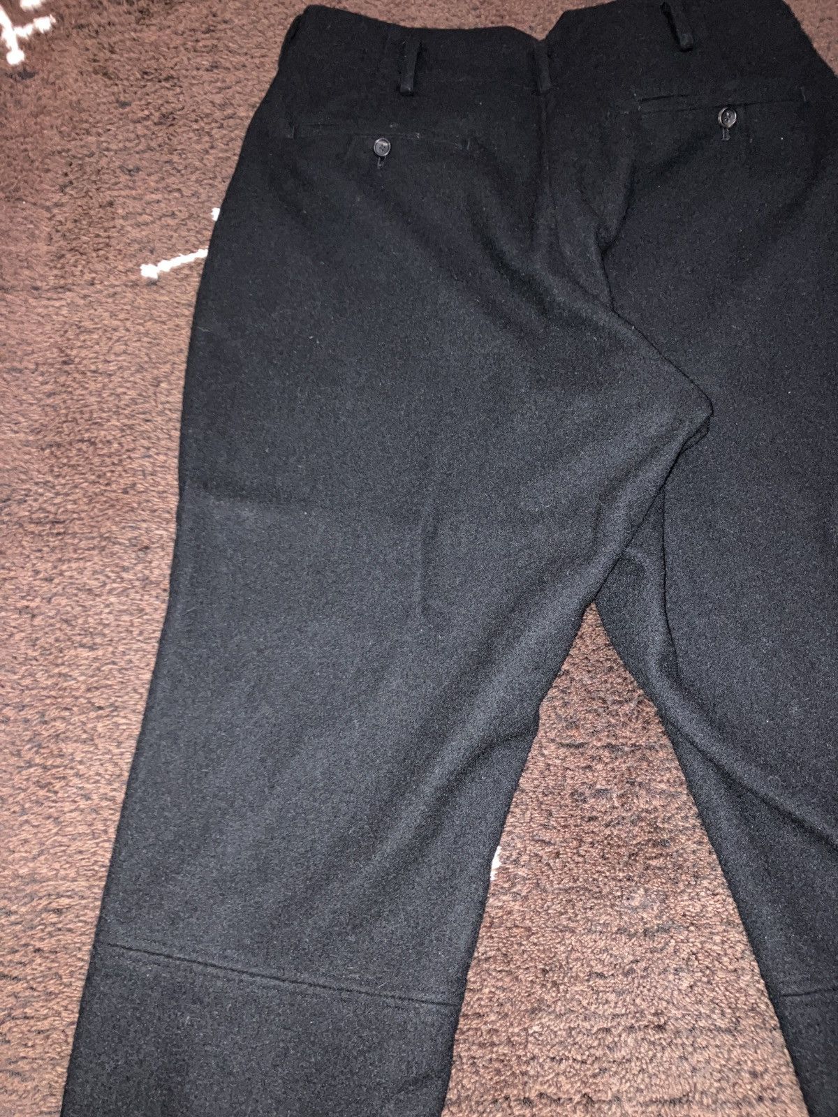 Yohji Yamamoto 90s Pour Homme heavy wool dress pants with sport cuff Size US 33 - 9 Thumbnail