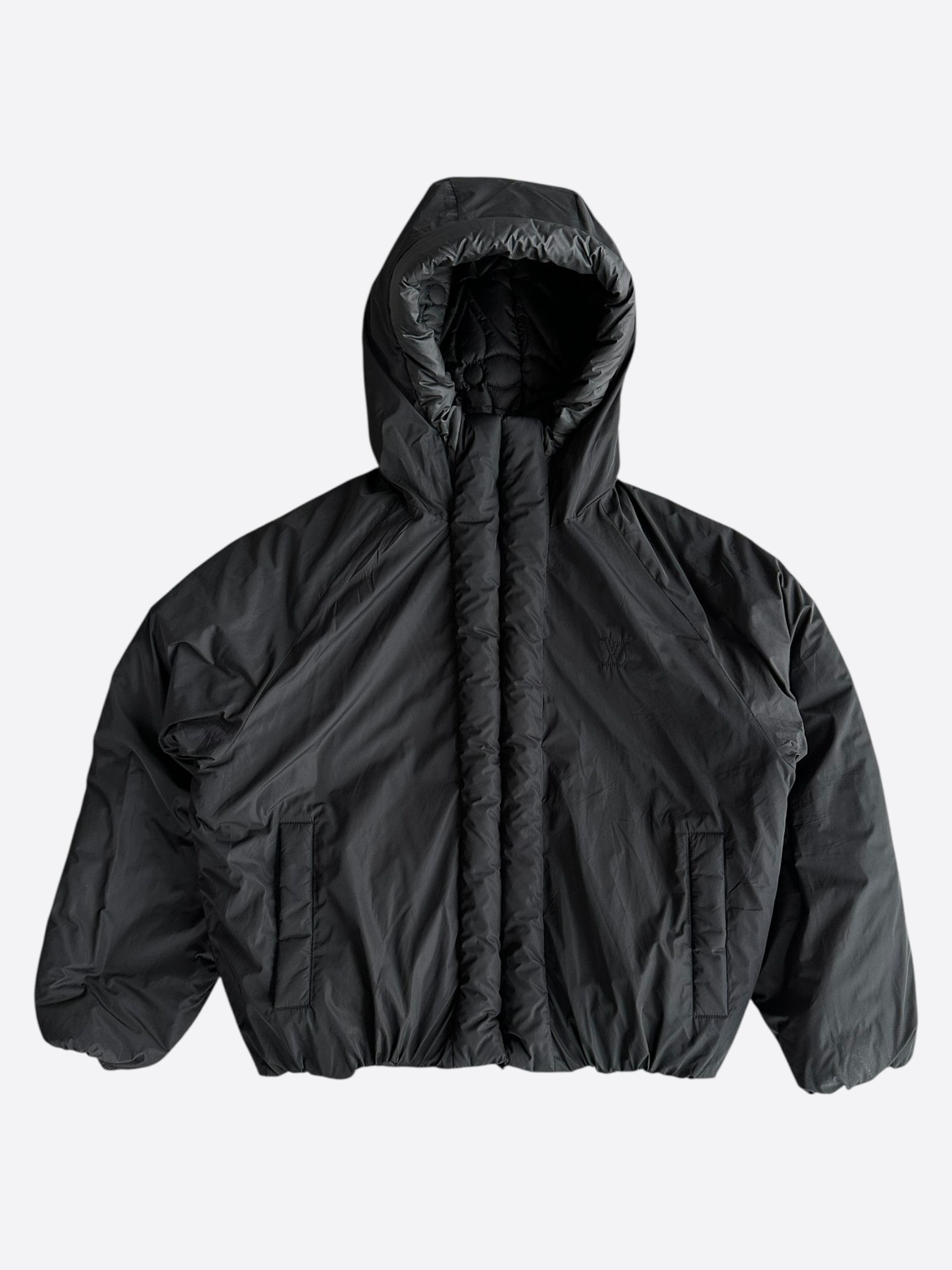 Louis Vuitton Black Flower Monogram Reversible Puffer Jacket