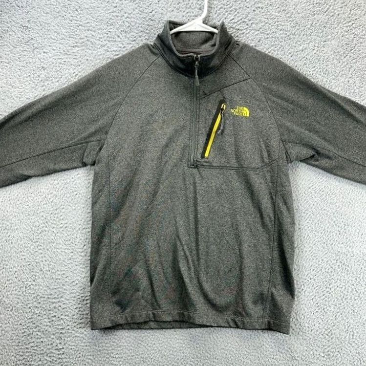 The North Face The North Face Pullover Jacket Adult Medium Grey Quarter Zip Outdoor Casual Mens Size US M / EU 48-50 / 2 - 2 Thumbnail