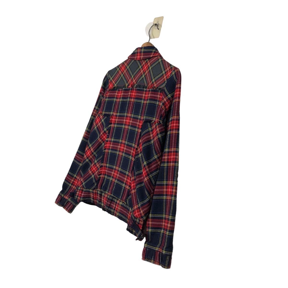 Japanese Brand 📌Cropped Biker Zipper Jacket Tartan Betty's Blue Label Size US M / EU 48-50 / 2 - 11 Thumbnail