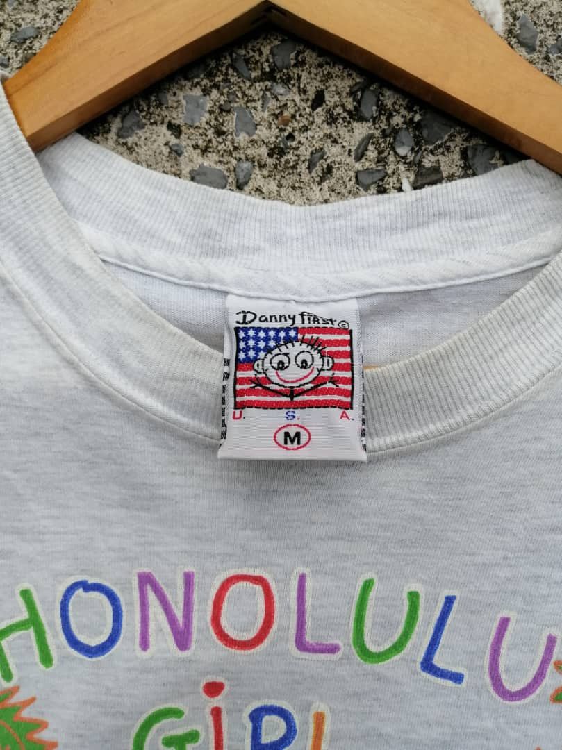 Vintage Vintage 90s Danny First Honolulu Girl Tee Size US M / EU 48-50 / 2 - 9 Thumbnail