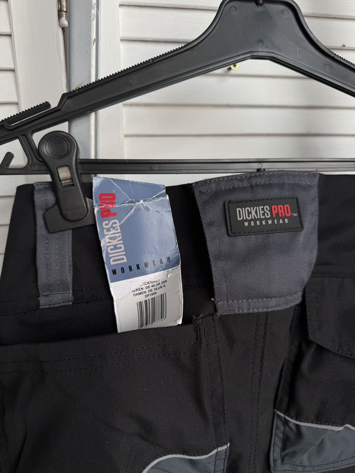 Dickies Dickies Pro Workwear Pants Cordura Reflective Cargo Black Size US 27 - 11 Thumbnail