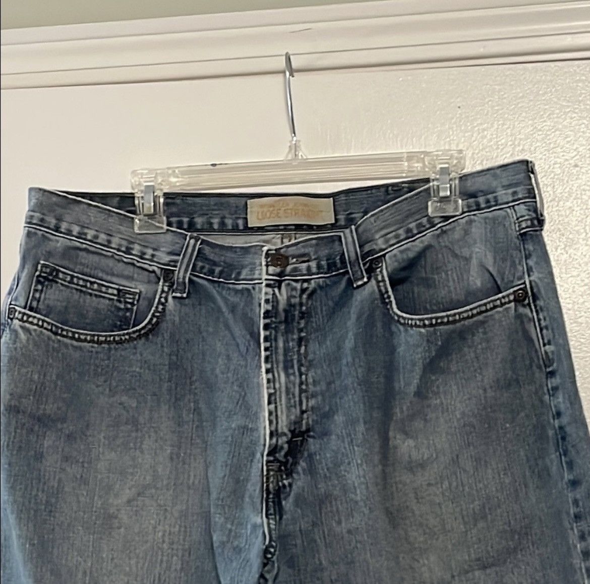 Wrangler Wrangler Blue Loose Straight Fit Jeans Size US 36 / EU 52 - 4 Thumbnail