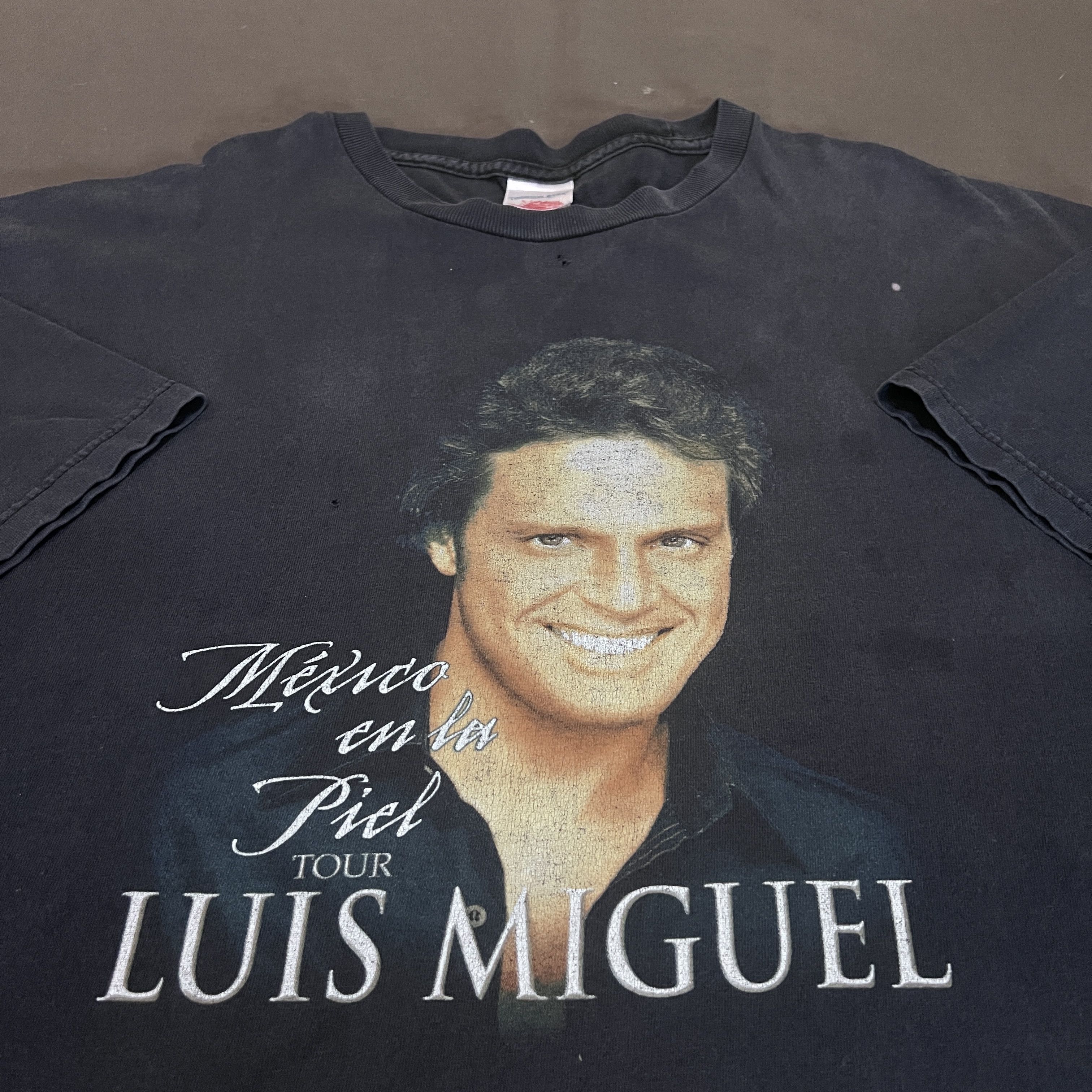 Band Tees Vintage Y2K Luis Miguel Promo Tour Tee 2XL Faded Latin pop Size US XXL / EU 58 / 5 - 5 Thumbnail