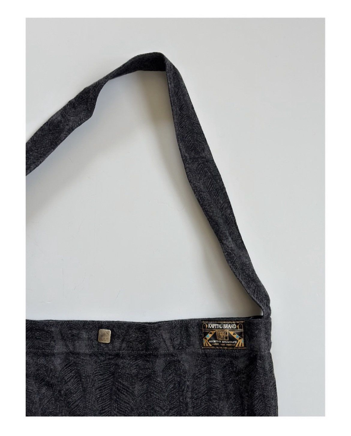 Kapital kapital 12oz feather denim book bag Size ONE SIZE - 3 Thumbnail