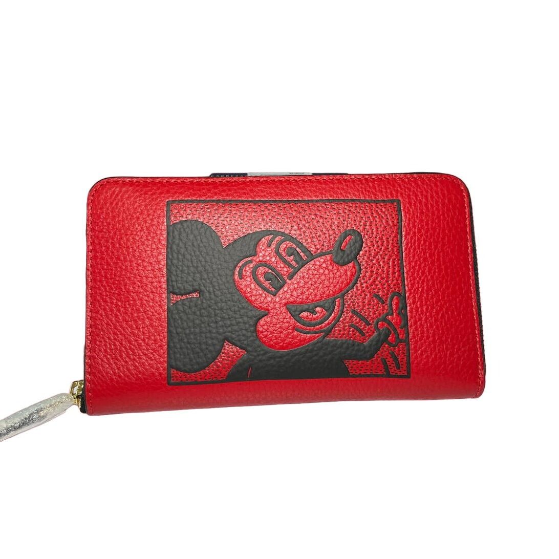 Coach Coach Disney Mickey Keith Haring Medium Id Zip Wallet Size ONE SIZE - 2 Thumbnail