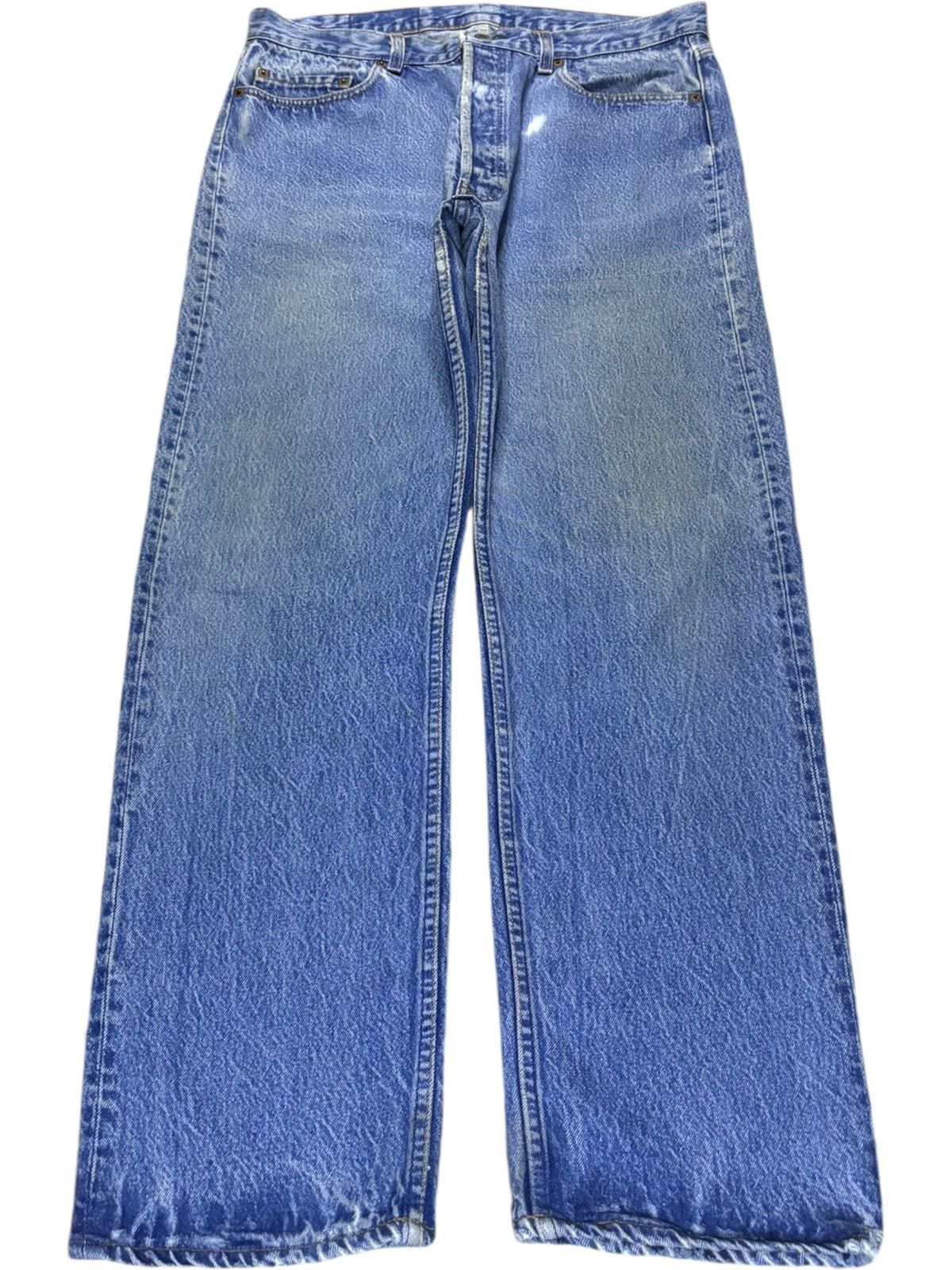 Levi's Vintage 80s Levis 501 Mud Wash Loose Jeans Size US 34 / EU 50 - 1 Thumbnail