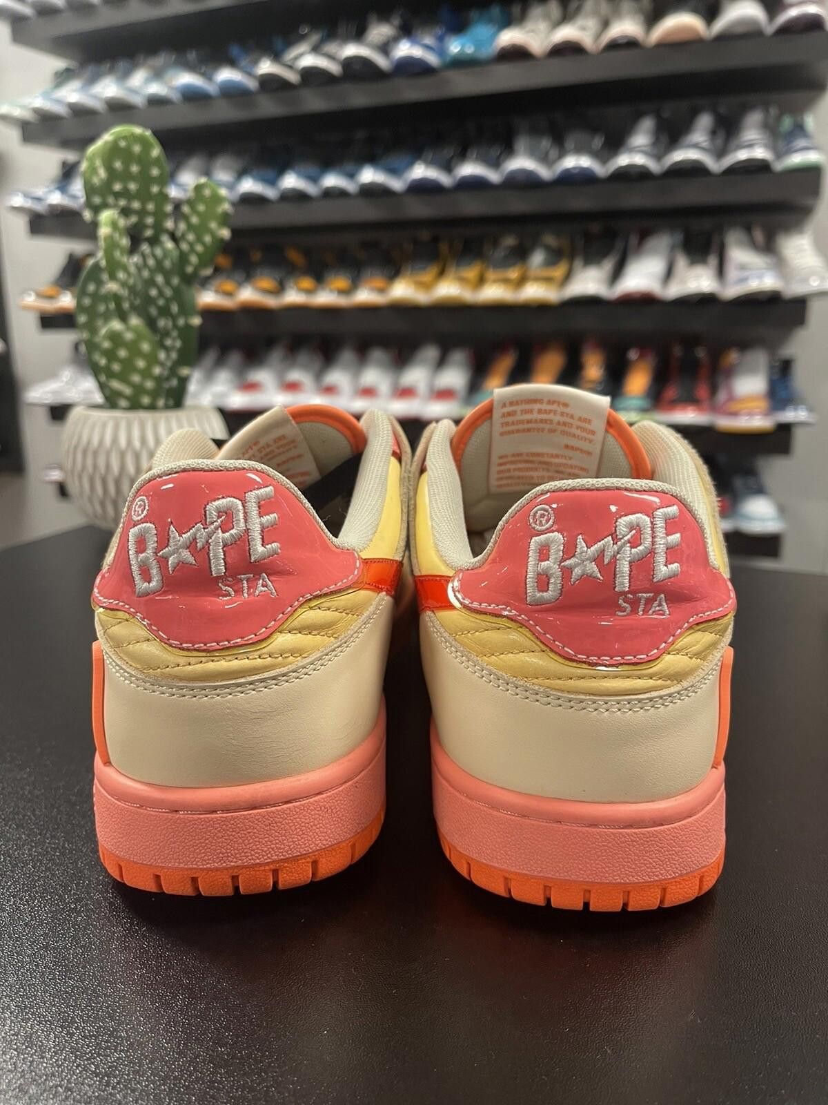 Bape Size 8 - A Bathing Ape Bapesta Orange 1130191003 Size US 8 / EU 41 - 4 Thumbnail