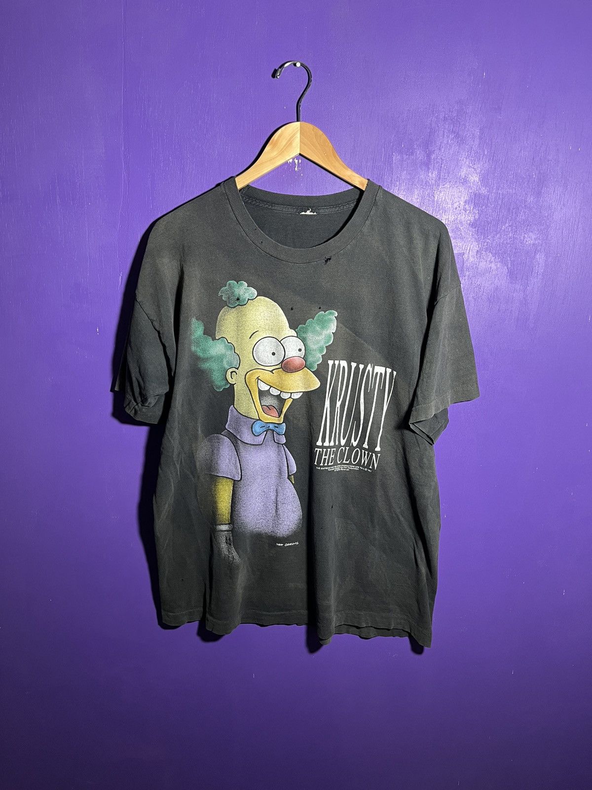 Vintage Vintage 90s Krusty the clown the Simpsons t-shirt Size US XL / EU 56 / 4 - 1 Thumbnail