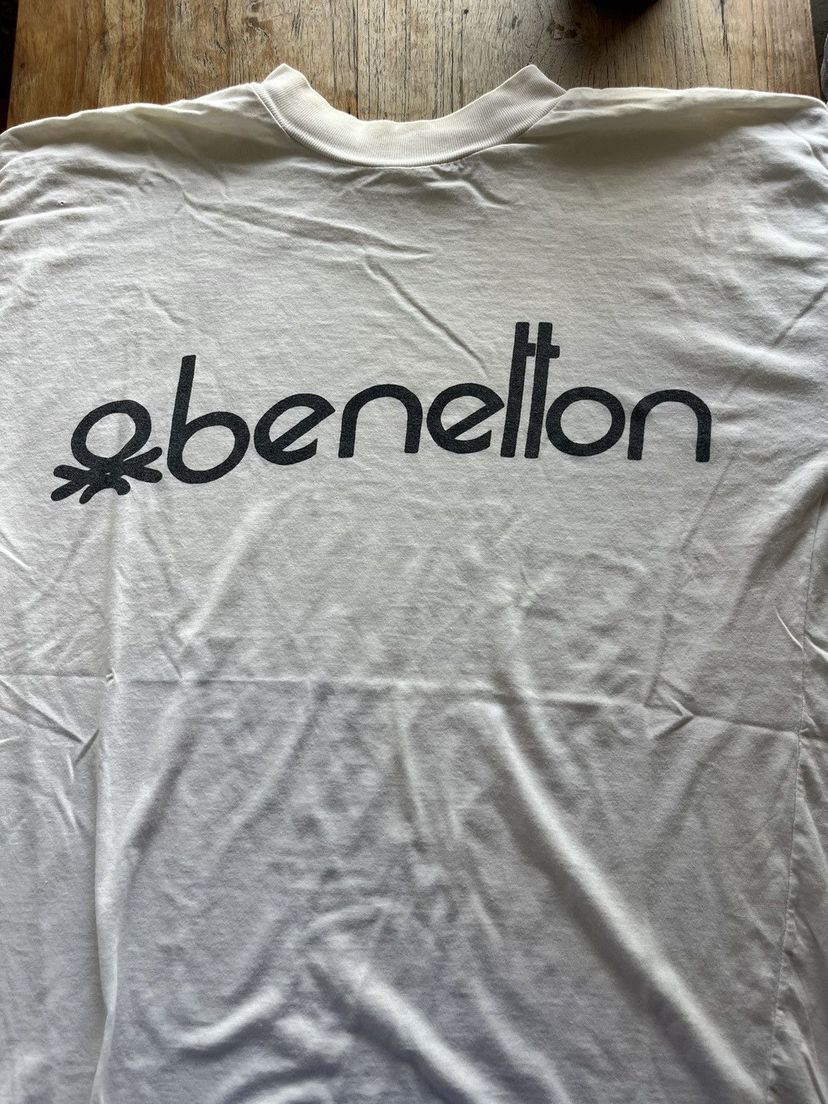 Benetton × Vintage Vintage Benetton ( big Logo ) very worn Tshirt Size US M / EU 48-50 / 2 - 3 Thumbnail