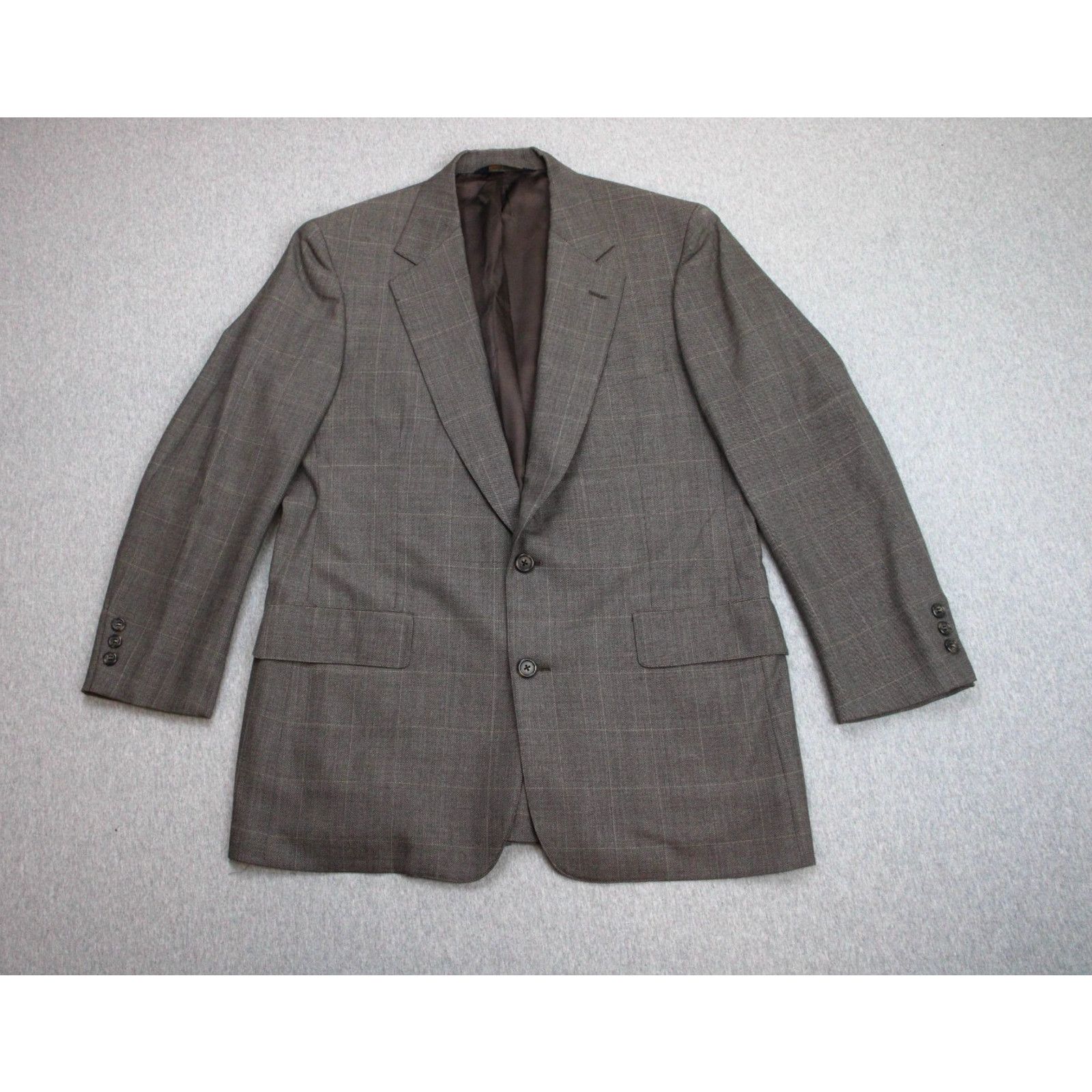 Brooks Brothers Brooks Brothers Blazer Mens 40R Makers Windowpane 2 Button Size 40R - 2 Thumbnail