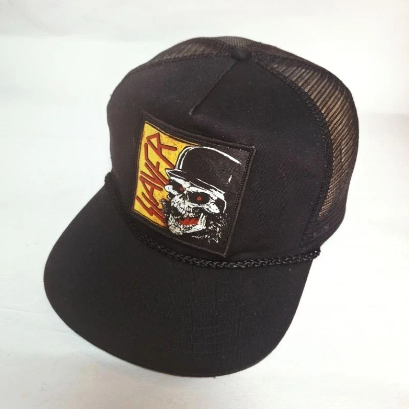 Slayer × Vintage Slayer Vintage Snapback Hat Original Trucker Cap Size ONE SIZE - 3 Thumbnail