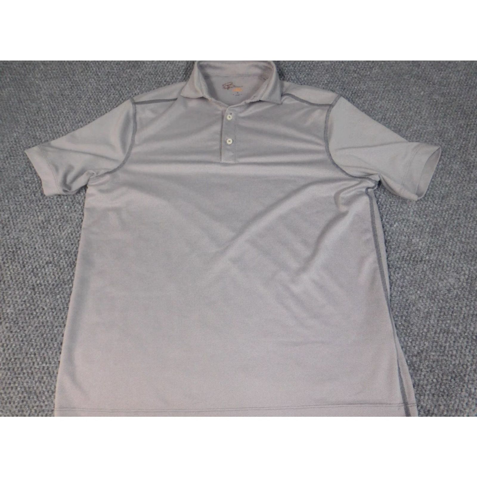 Cremieux Cremieux Polo Shirt M Gray Regular Men Short Sleeve Button-Down Collar 100% Cotton Solid Size US M / EU 48-50 / 2 - 3 Thumbnail