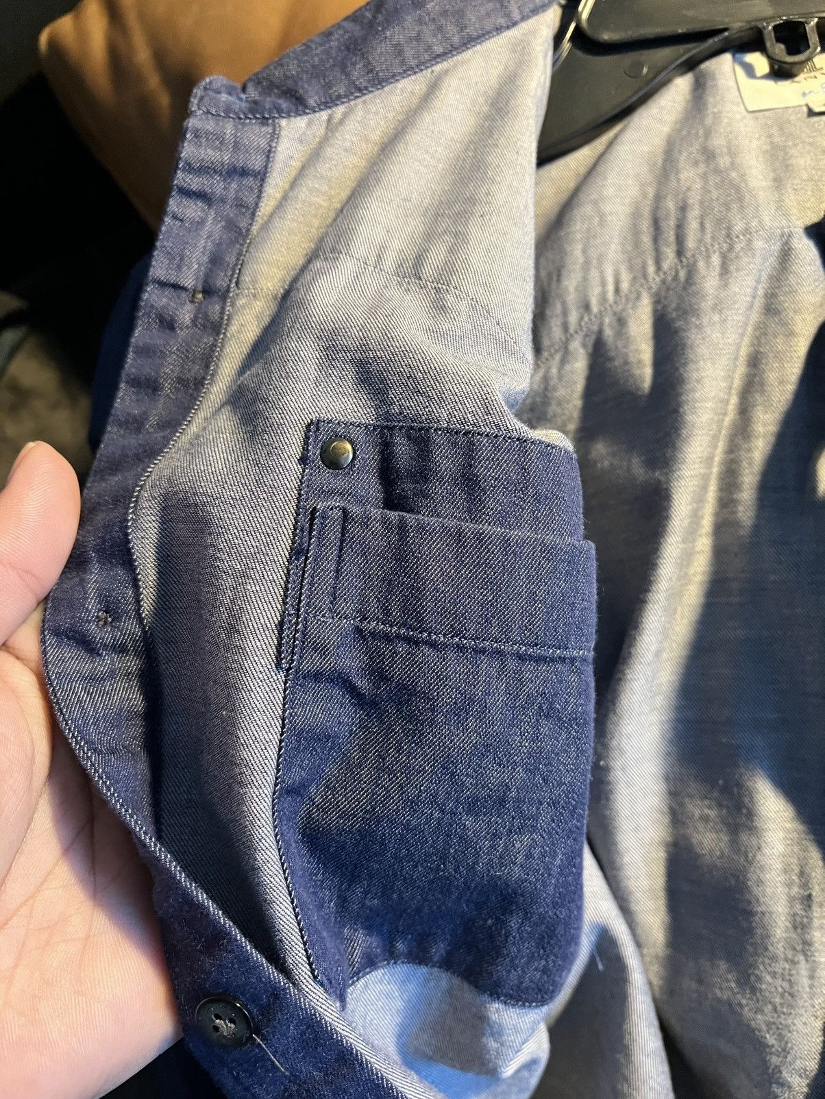 Lanvin Lanvin en bleu japanese selvedge denim shirt mens S Size US S / EU 44-46 / 1 - 8 Thumbnail