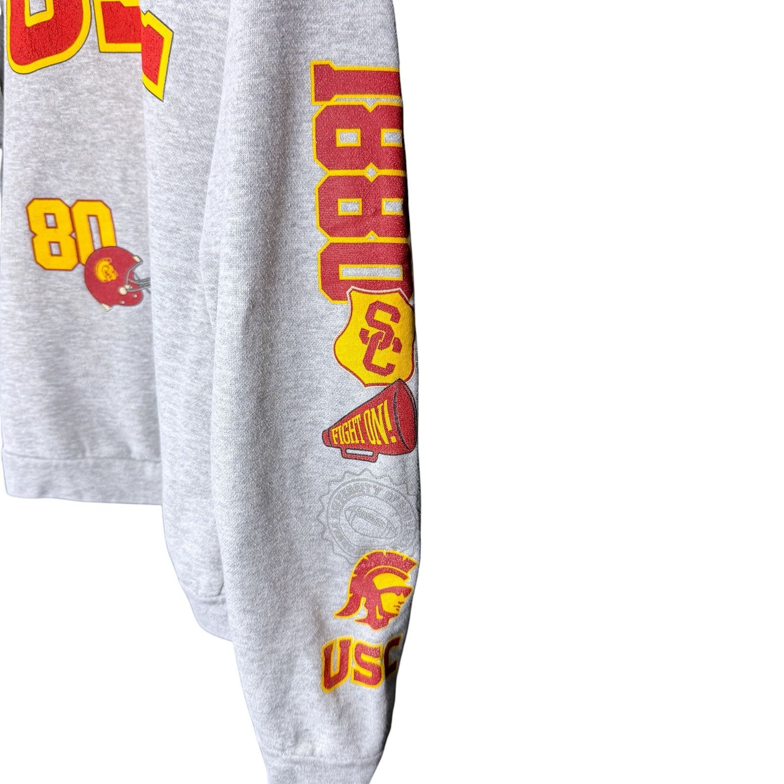 Ripple Junction Ripple Junction USC Womens Med Gray Retro Graphic Sweatshirt Size M / US 6-8 / IT 42-44 - 4 Thumbnail