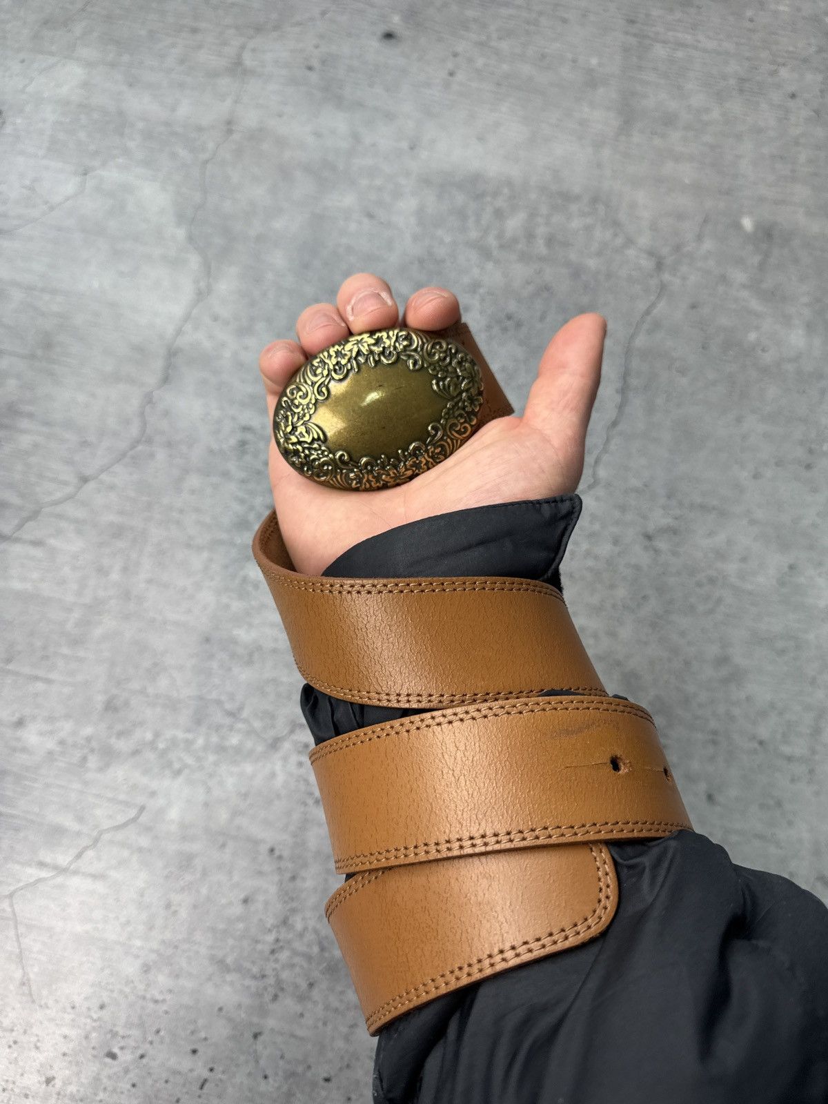 Japanese Brand 00’s NUMBER NINE STYLE JAPAN LEATHER RARE Y2K BELT VINTAGE Size ONE SIZE - 1 Thumbnail