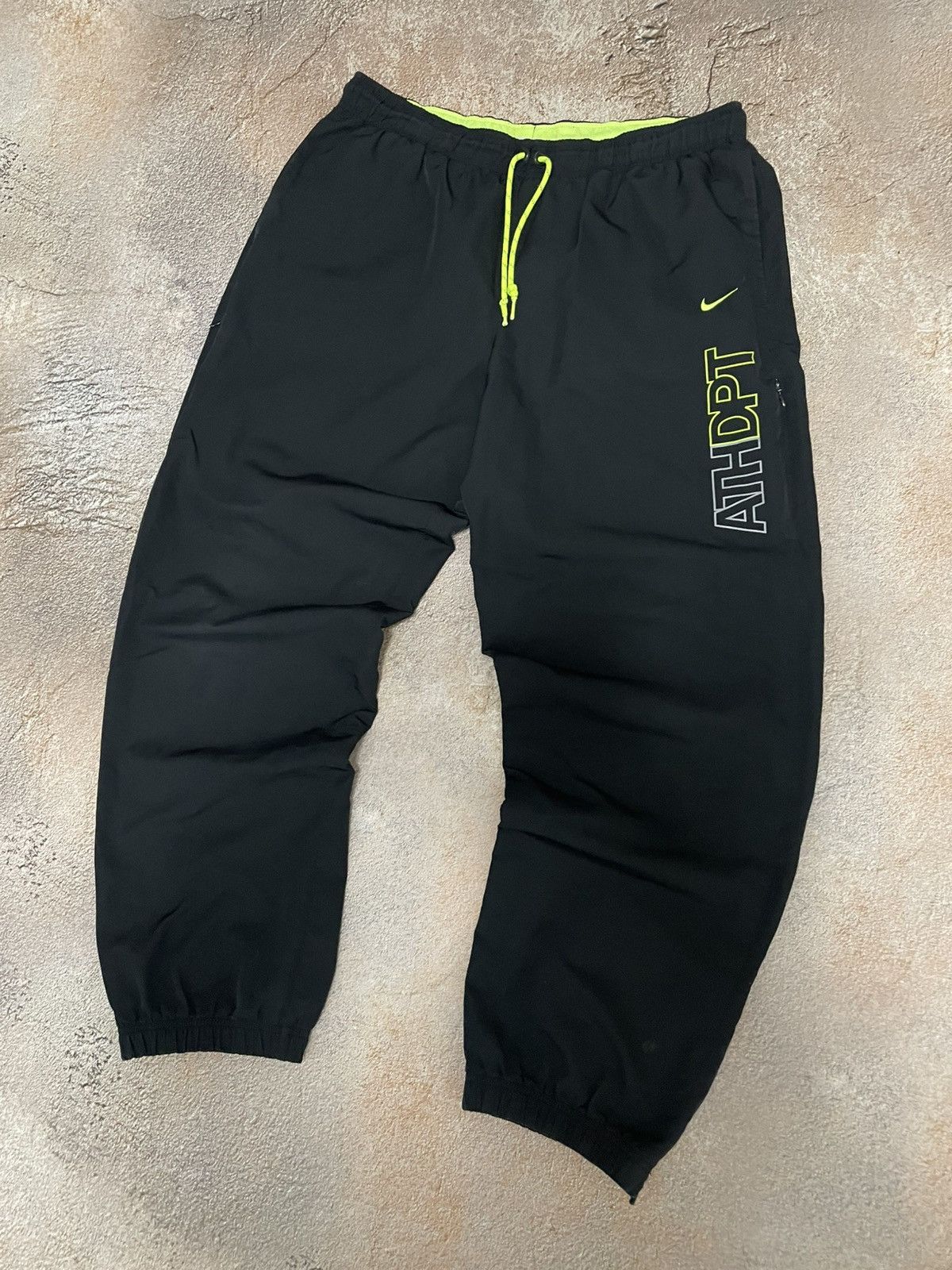 Nike Vintage Nike Athletic Big Logo Nylon Track Pants Size US 36 / EU 52 - 2 Thumbnail