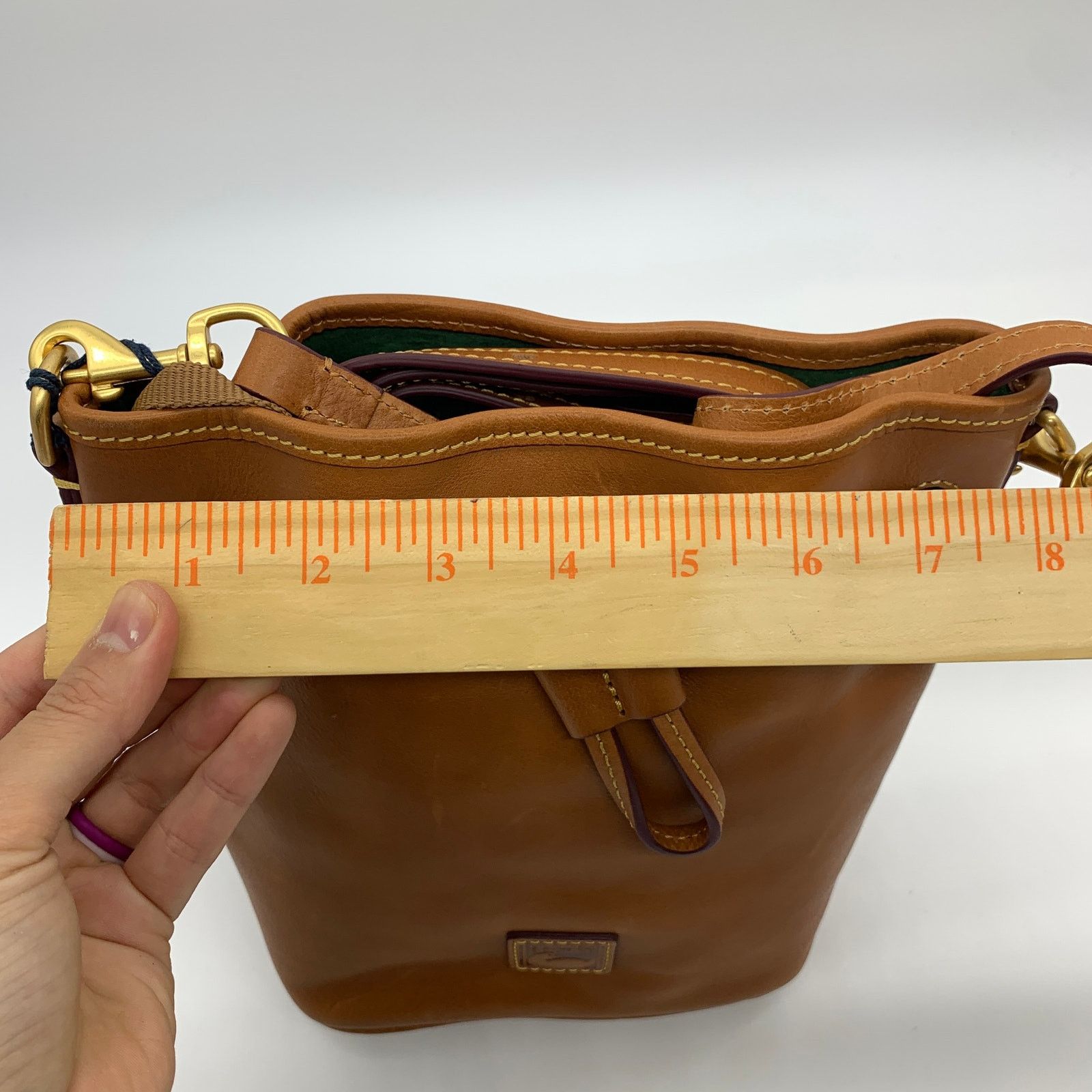 Dooney & Bourke Dooney & Bourke Leather Crossbody Bag Melrose Drawstring Size ONE SIZE - 10 Thumbnail