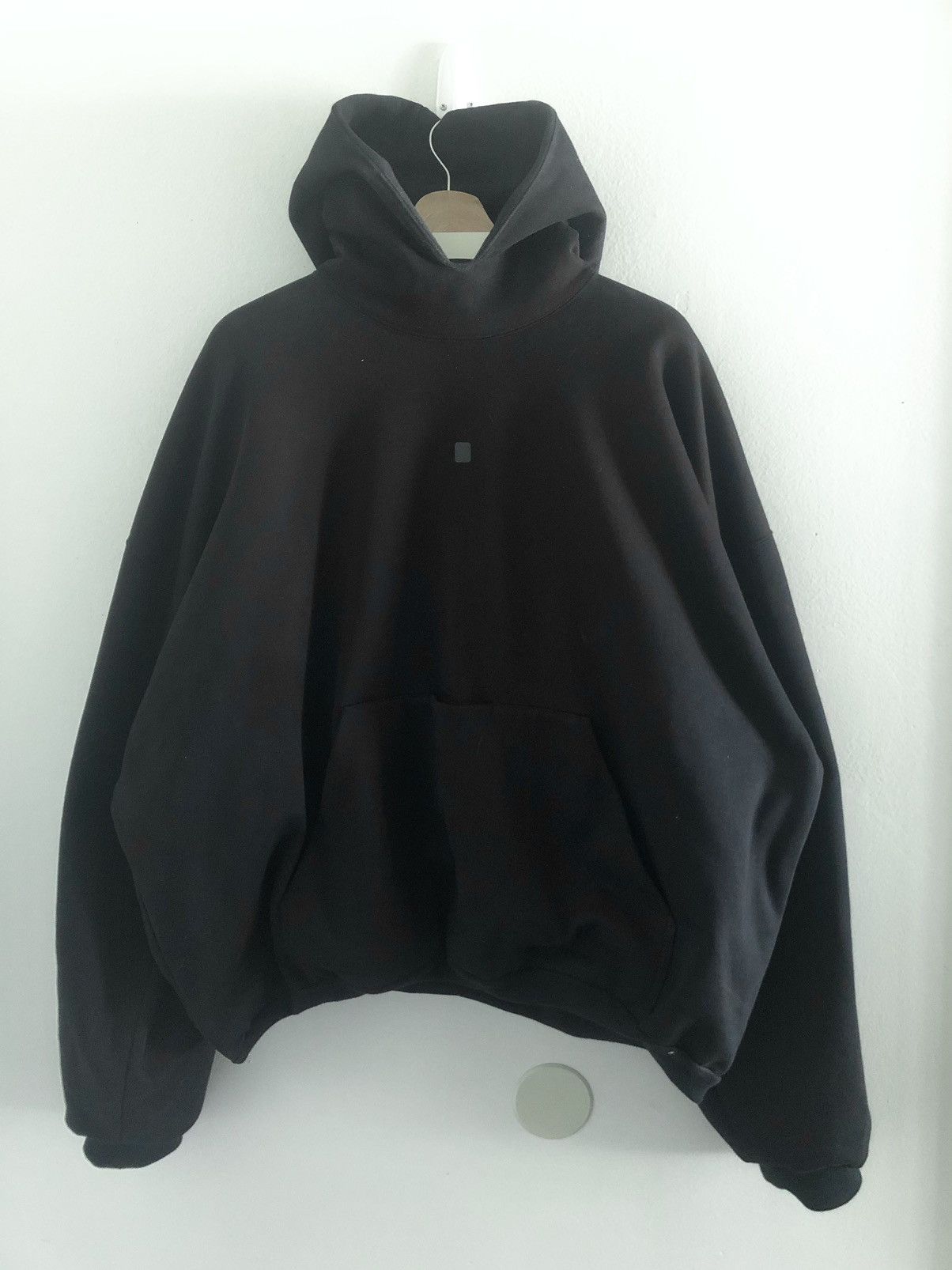 image of Sample Yeezy Gap Balenciaga Lined Prototype Hoodie Black, Men's (Size Medium)