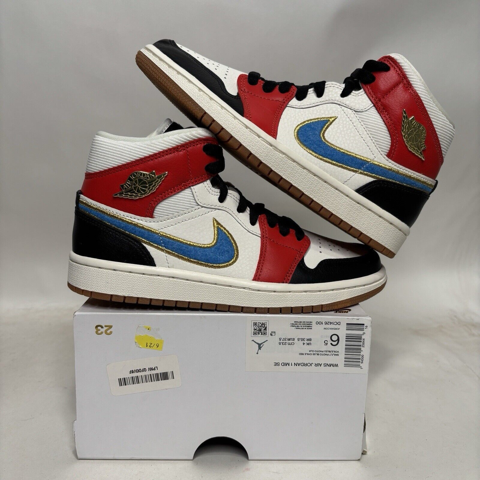 Nike Nike Shoes Air Jordan 1 Mid Retro WMNS “Let Her Man” 2024 Size US 6.5 / IT 36.5 - 1 Thumbnail