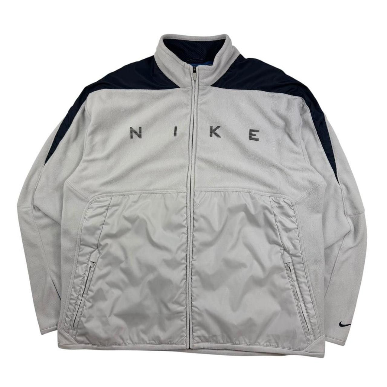 Nike Vintage 2000s Nike Shox Zip Fleece Track Jacket Extra Large Size US XL / EU 56 / 4 - 1 Thumbnail