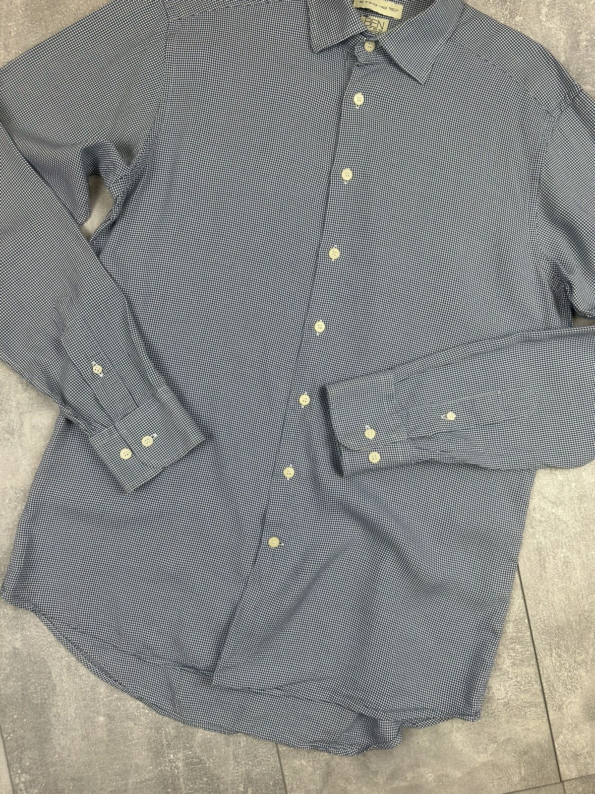 Etro Etro Blue Luxury Shirts Button Up Size US M / EU 48-50 / 2 - 8 Thumbnail