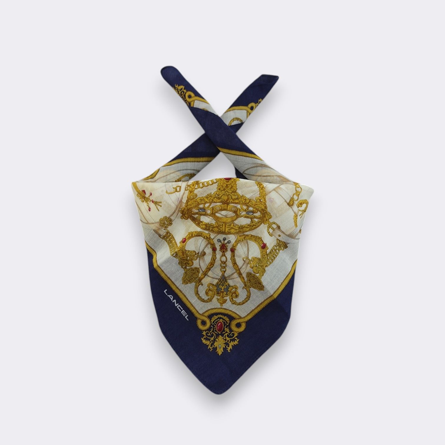 Lancel × Vintage Vintage Lancel Handkerchief Neckerchief Bandana H370I Size ONE SIZE - 1 Thumbnail