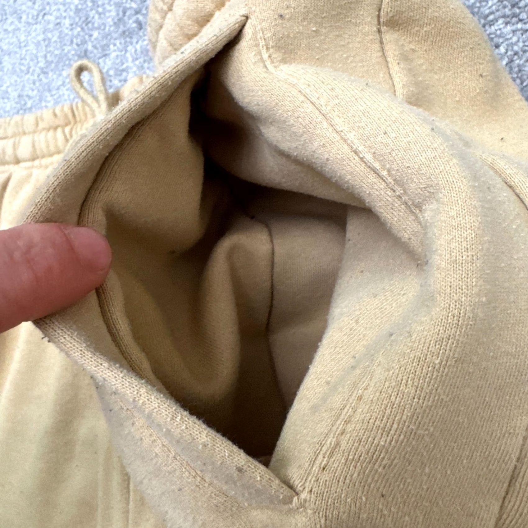 Vintage Shaka Wear Sweat Shorts Mens Large Brown Fleece Casual Streetwear Essentials Classic Tan Size US 33 - 4 Thumbnail