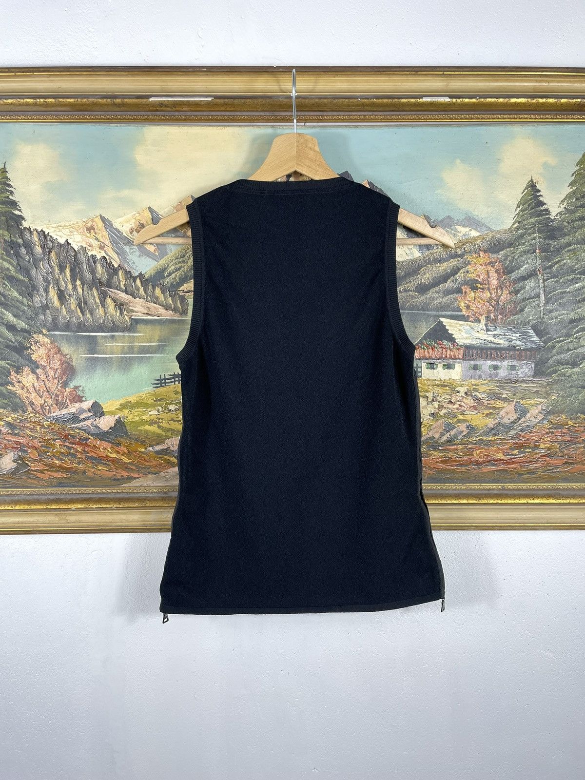 Prada × Vintage Prada Vintage Retro Y2k 00s Nylon Mesh Tank Top Blouse Size M / US 6-8 / IT 42-44 - 8 Thumbnail