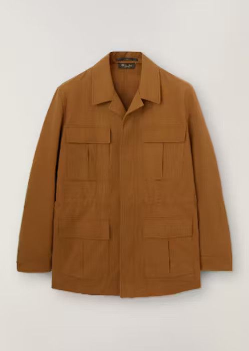 image of Loro Piana O1W1Db11223 Mojave Jacket In Cammello, Men's (Size 2XL)