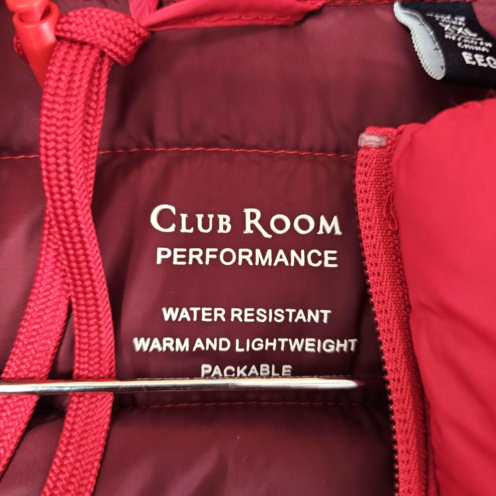 Club Room Club Room Jacket Mens 2XL Red Lightweight Packable Puffer Water Resistant Warm Size US XXL / EU 58 / 5 - 6 Thumbnail