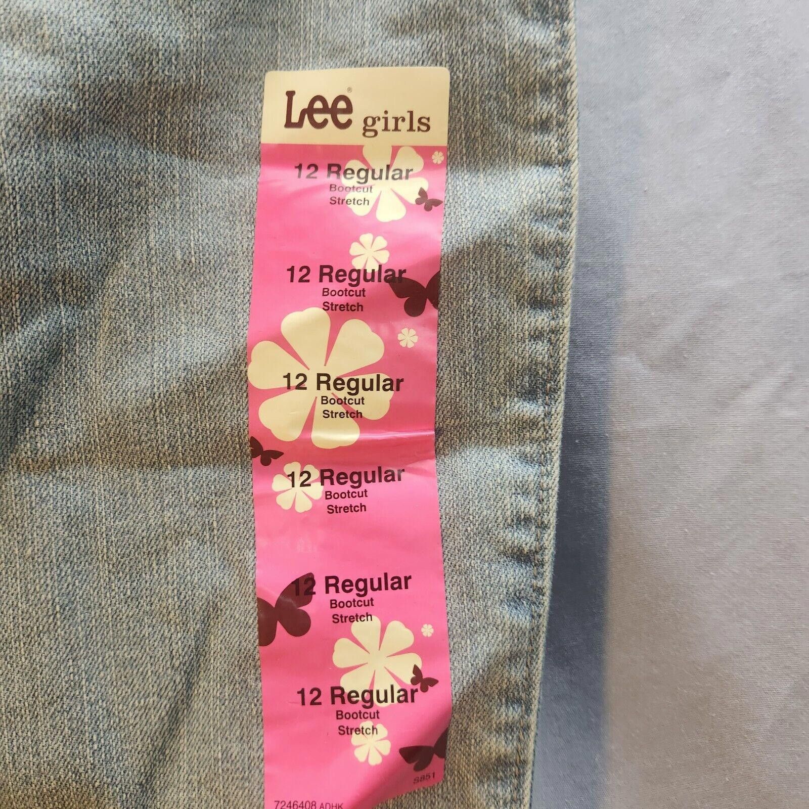 Lee Lee Girls Bootcut Stretch Jeans Size 12 Regular NWT Size 24" / US 00 / IT 34 - 9 Thumbnail