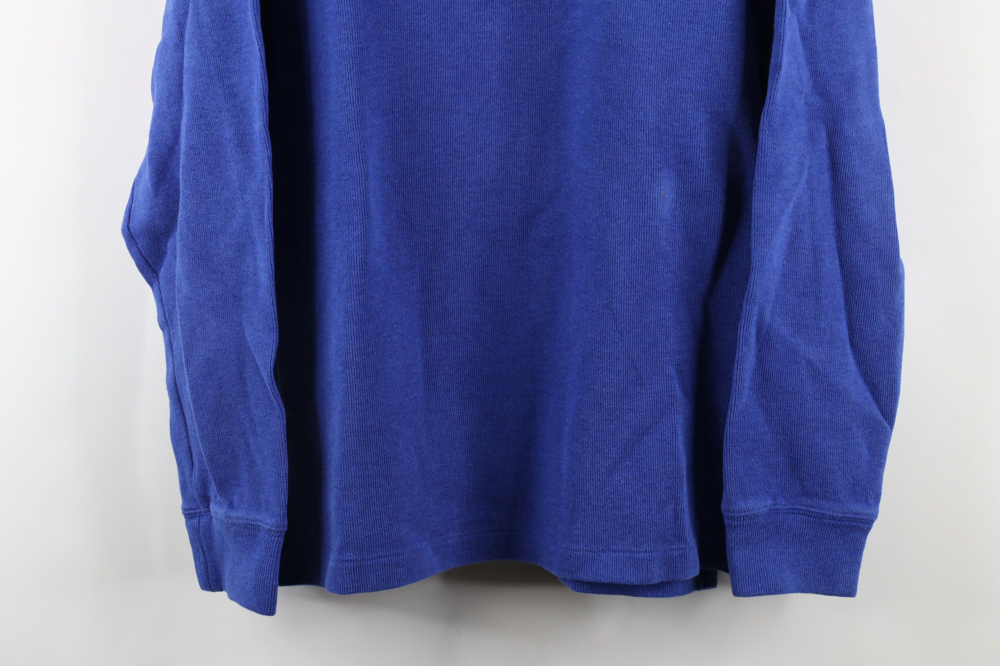 Ralph Lauren × Vintage Vintage 90s Ralph Lauren Cotton Ribbed Knit Half Zip Sweater Size US L / EU 52-54 / 3 - 3 Thumbnail