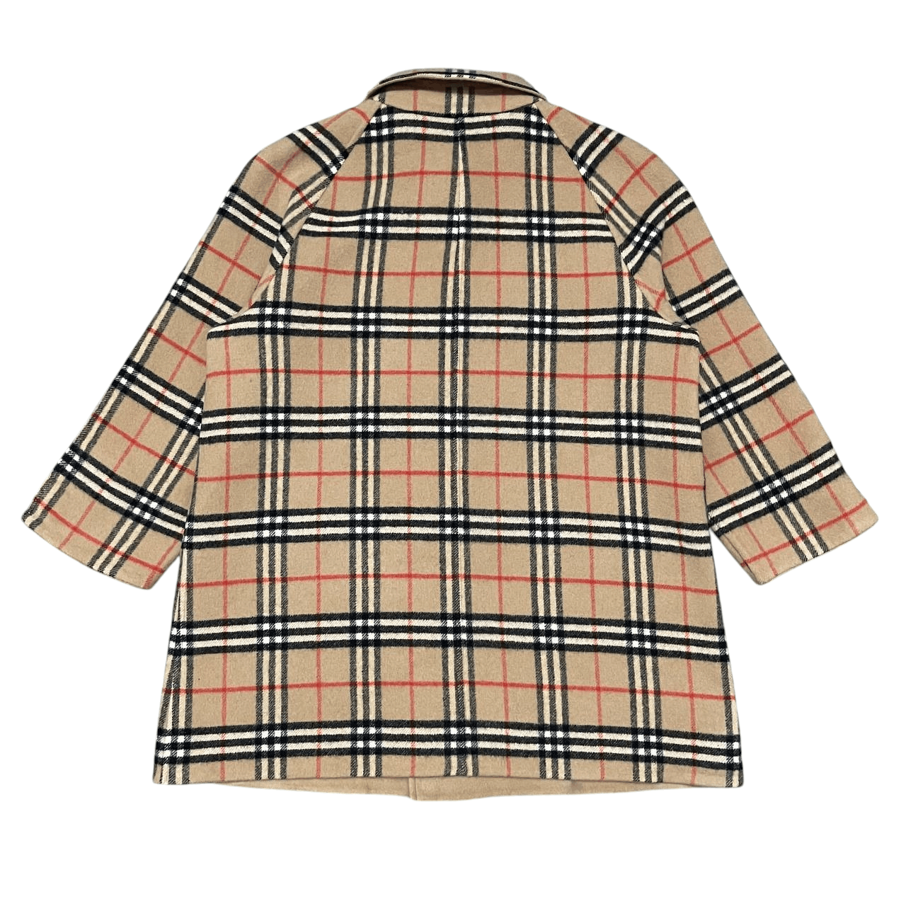 Burberry Vintage 90's Burberry Nova Check Reversible Wool Coat Size US M / EU 48-50 / 2 - 9 Thumbnail