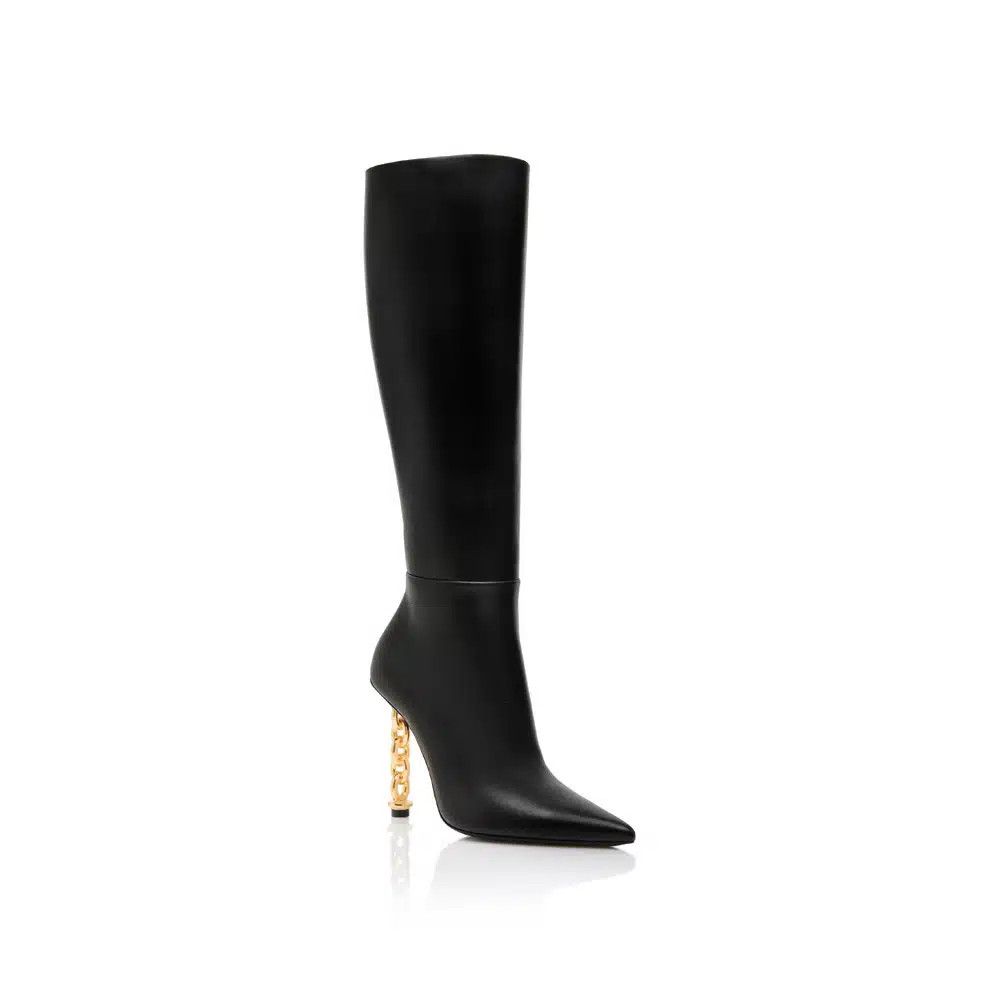 Tom Ford o1loc1c0325 W3100T Hi Heel Boots in Black Size US 10.5 / IT 40.5 - 2 Thumbnail
