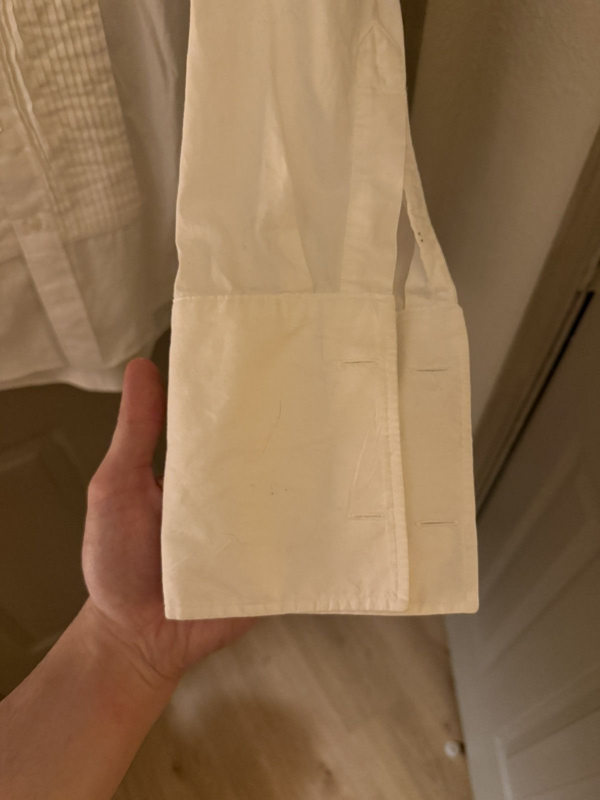 Christian Dior Monsieur Made in the USA Christian Dior tuxedo shirt from the 80’s Size 42R - 6 Thumbnail