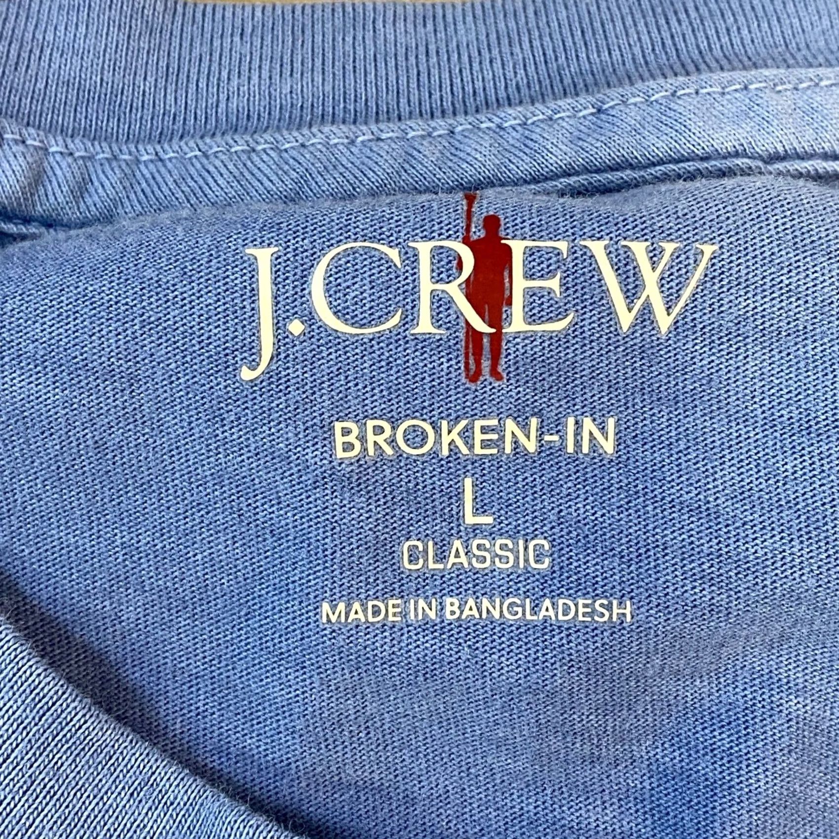 J.Crew J.Crew Tank Top Mens Large Broken-In Cotton Classic Fit Blue Summer Tank Top Sleeveless Crew Neck T-Shirt Size US L / EU 52-54 / 3 - 3 Thumbnail