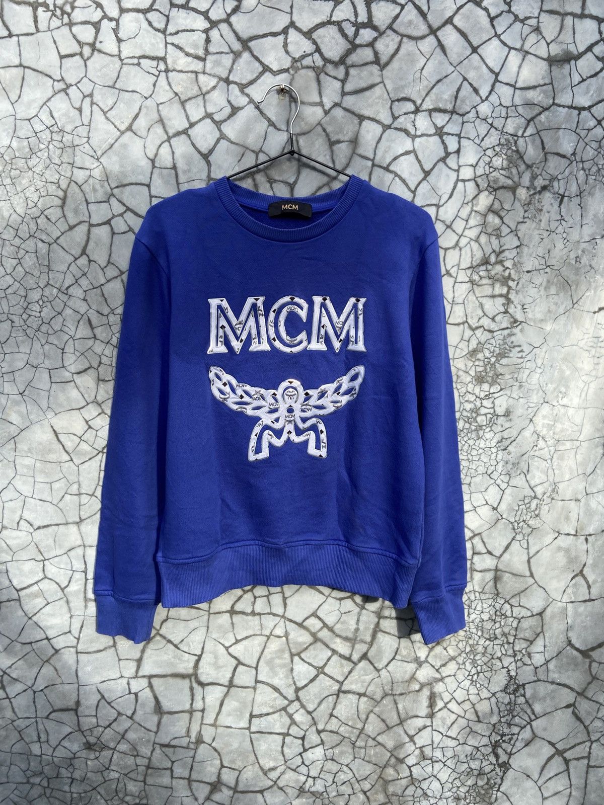 MCM MCM Luxury Metallic Logo Silver Winged Emblem Sweatshirts Size US S / EU 44-46 / 1 - 2 Thumbnail
