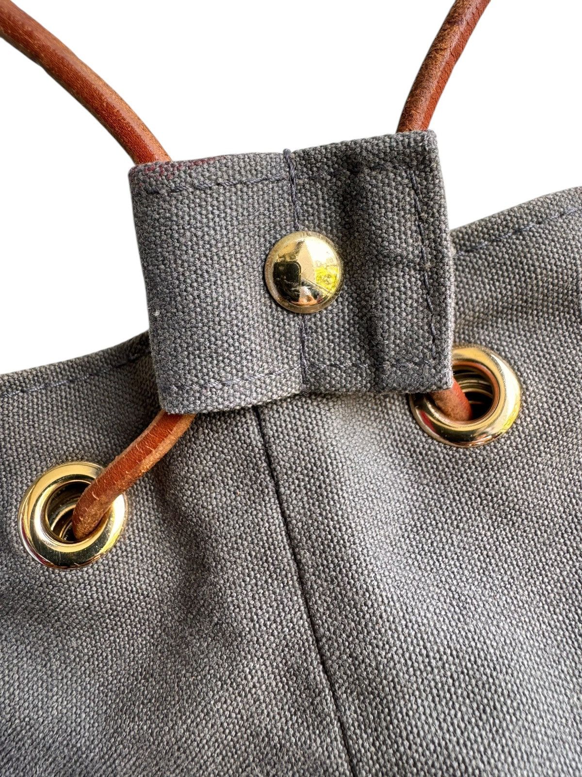 Hermes Vintage Hermes Drawstring Bucket Bag Backpacks Size ONE SIZE - 11 Thumbnail