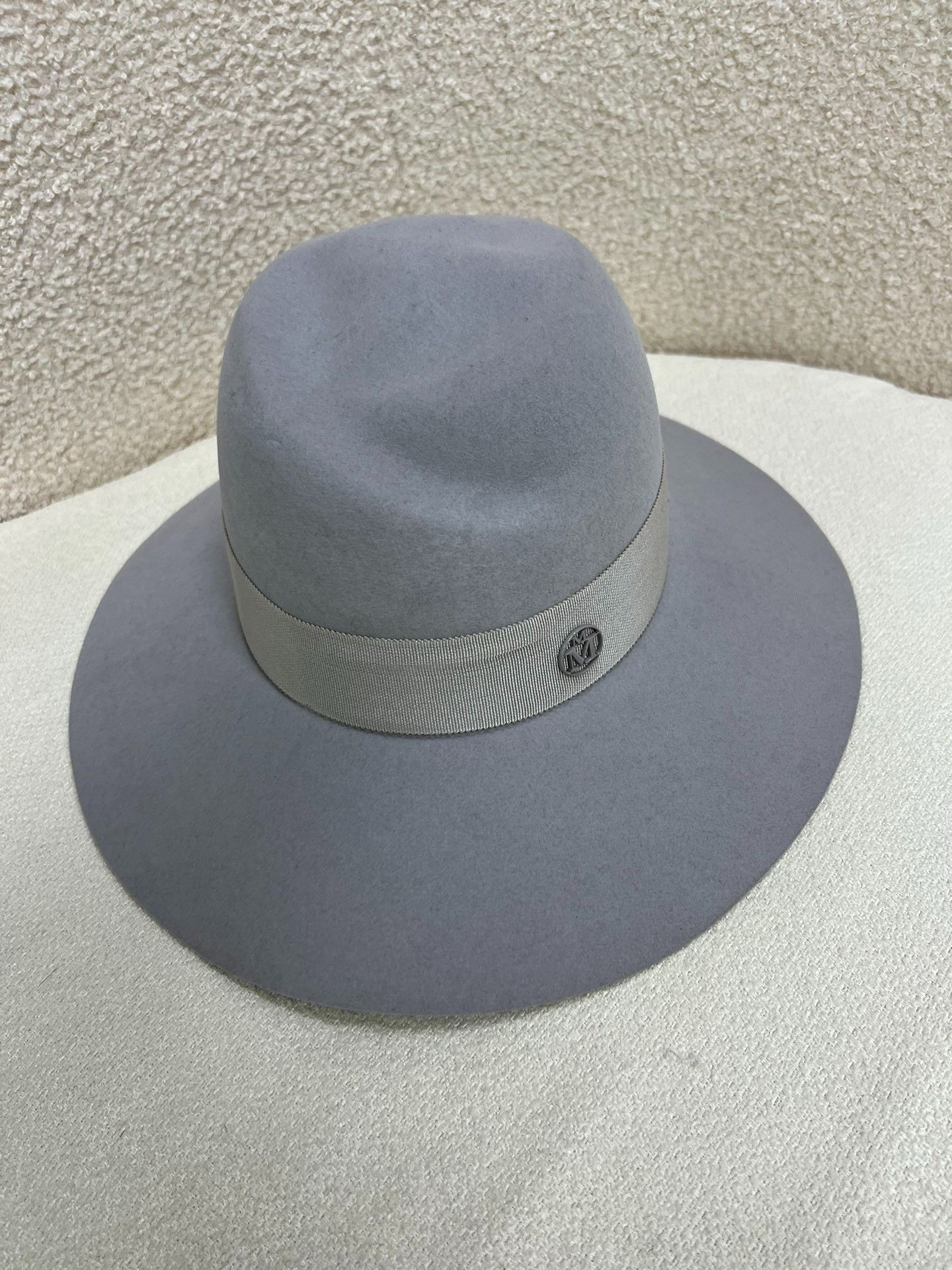Maison Michel Maison Michel Gray Wool Hat Size ONE SIZE - 1 Thumbnail