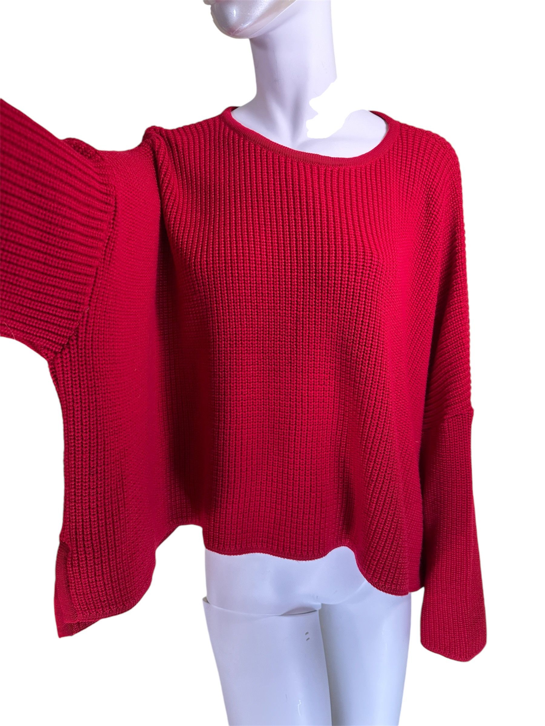 Ivan Grundahl Red Merino Wool Jumper Size M / US 6-8 / IT 42-44 - 4 Thumbnail