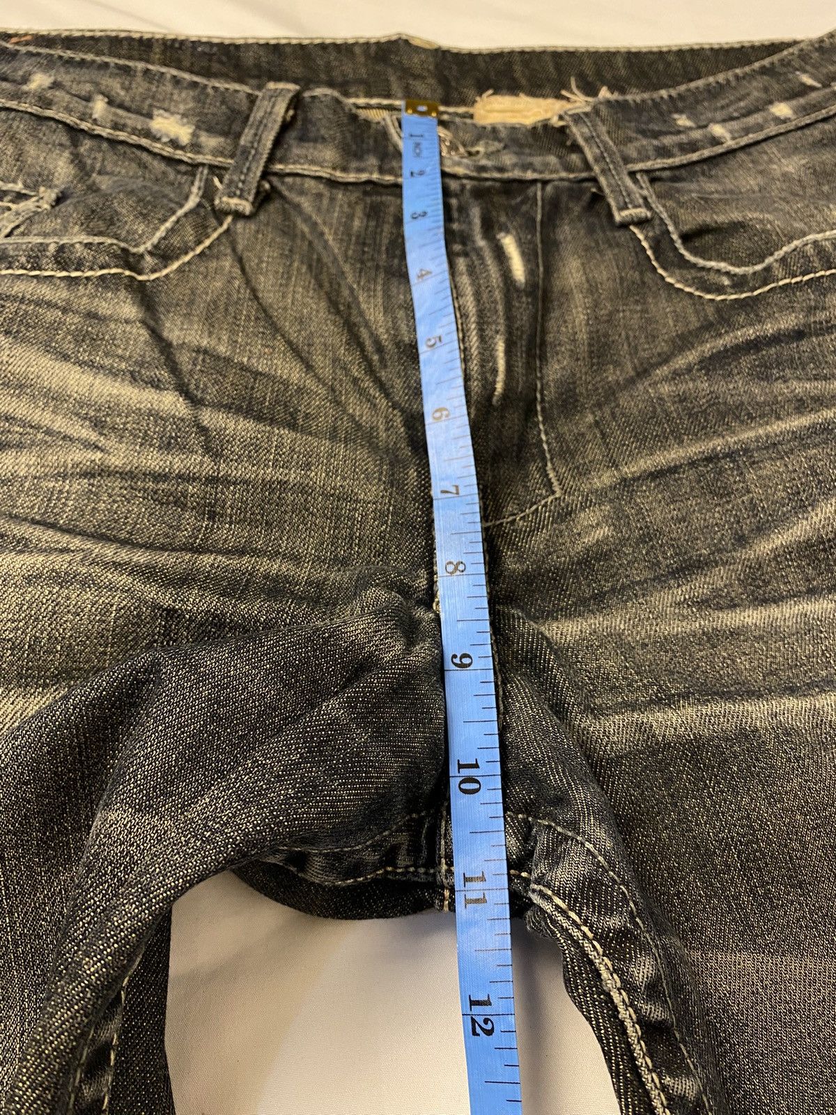 Japanese Brand ✨ Archive Monarchy Britain 🇬🇧 Flag Flared Washed Jeans Denim Size US 34 / EU 50 - 23 Thumbnail