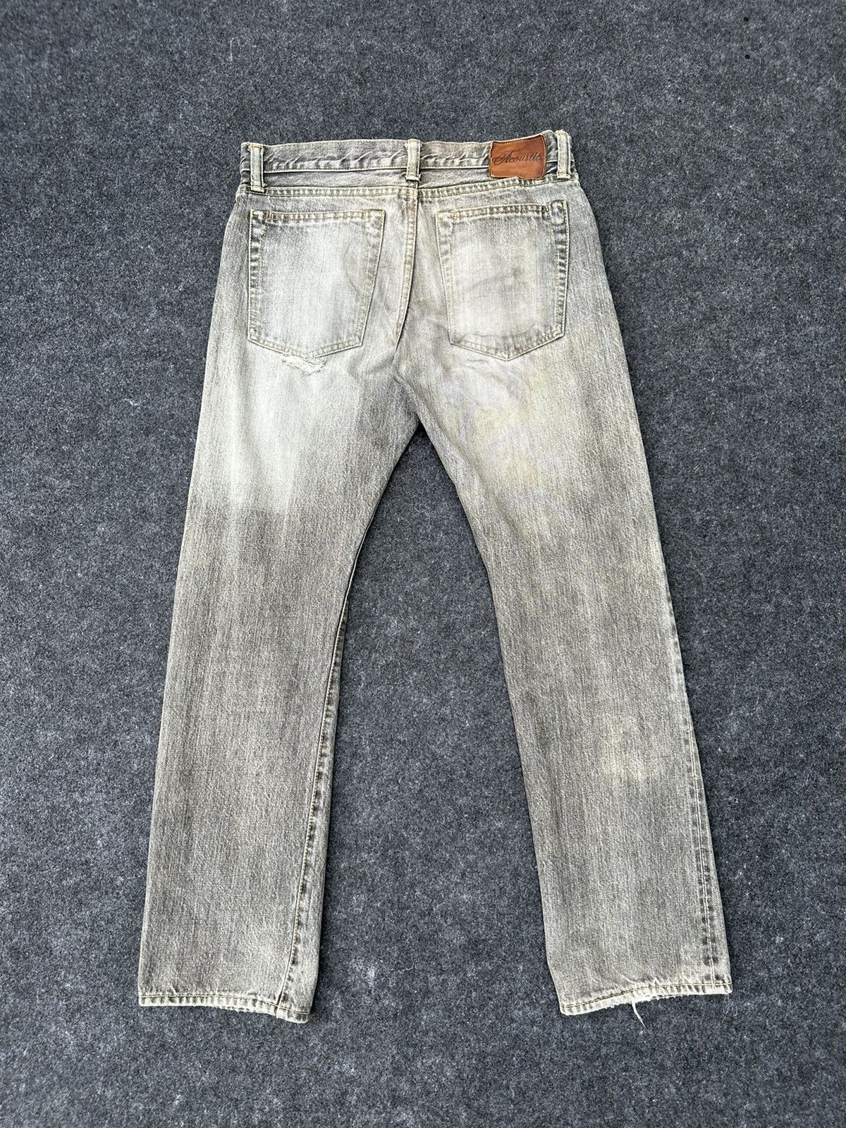 Japanese Brand Vintage Acoustic Japan Selvedge Faded Denim 30x30 D39 Size US 30 / EU 46 - 4 Thumbnail