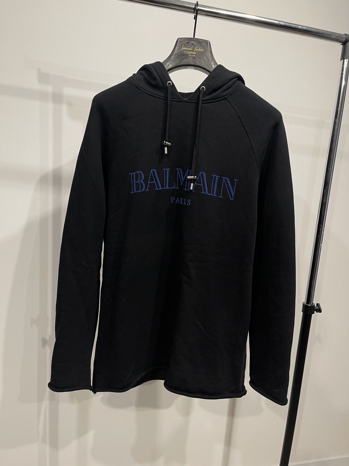 Balmain Balmain black hoodie sweatshirt big logo S Size US S / EU 44-46 / 1 - 4 Thumbnail