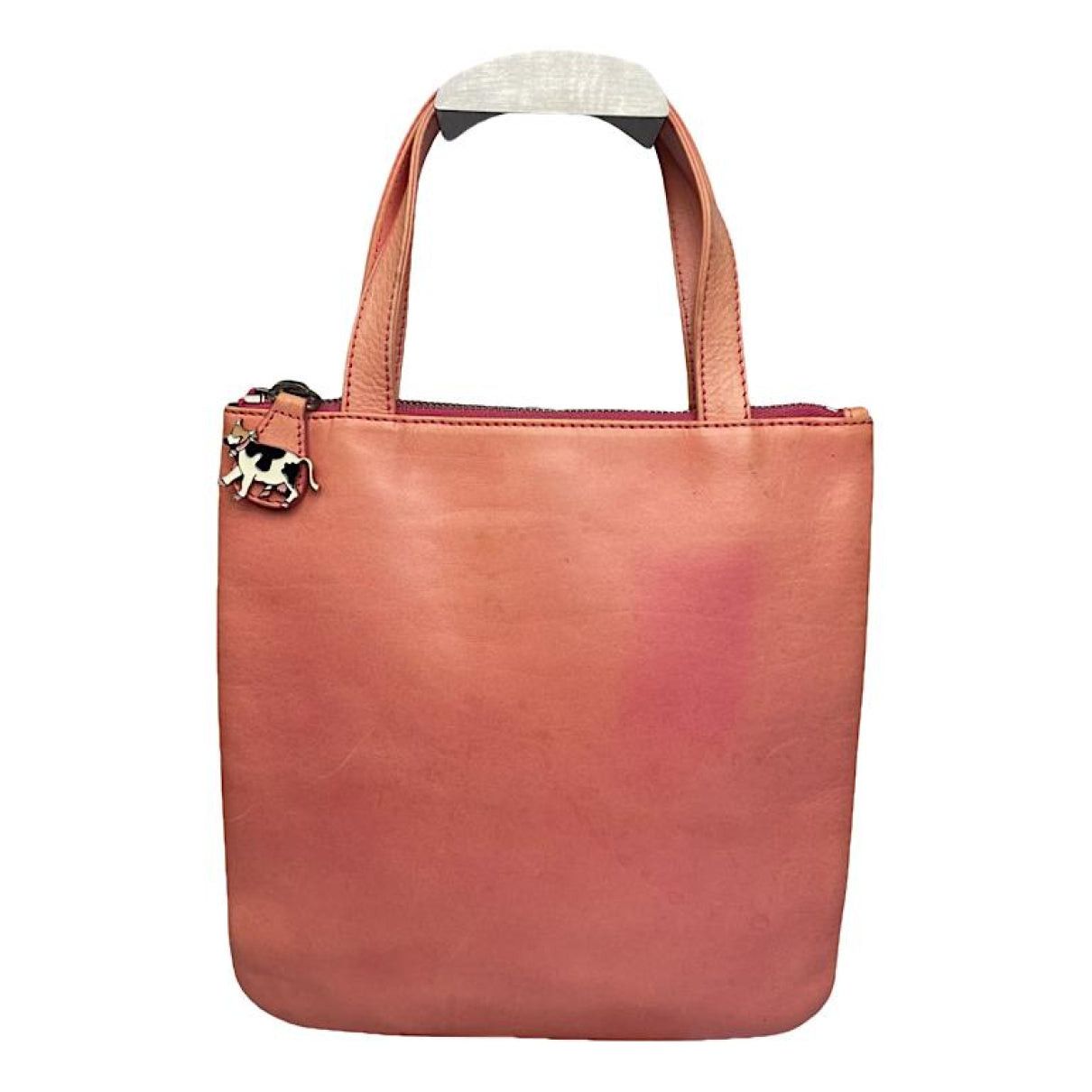 Marc Jacobs The Tag Tote Pink Leather Handbag Size ONE SIZE - 1 Thumbnail