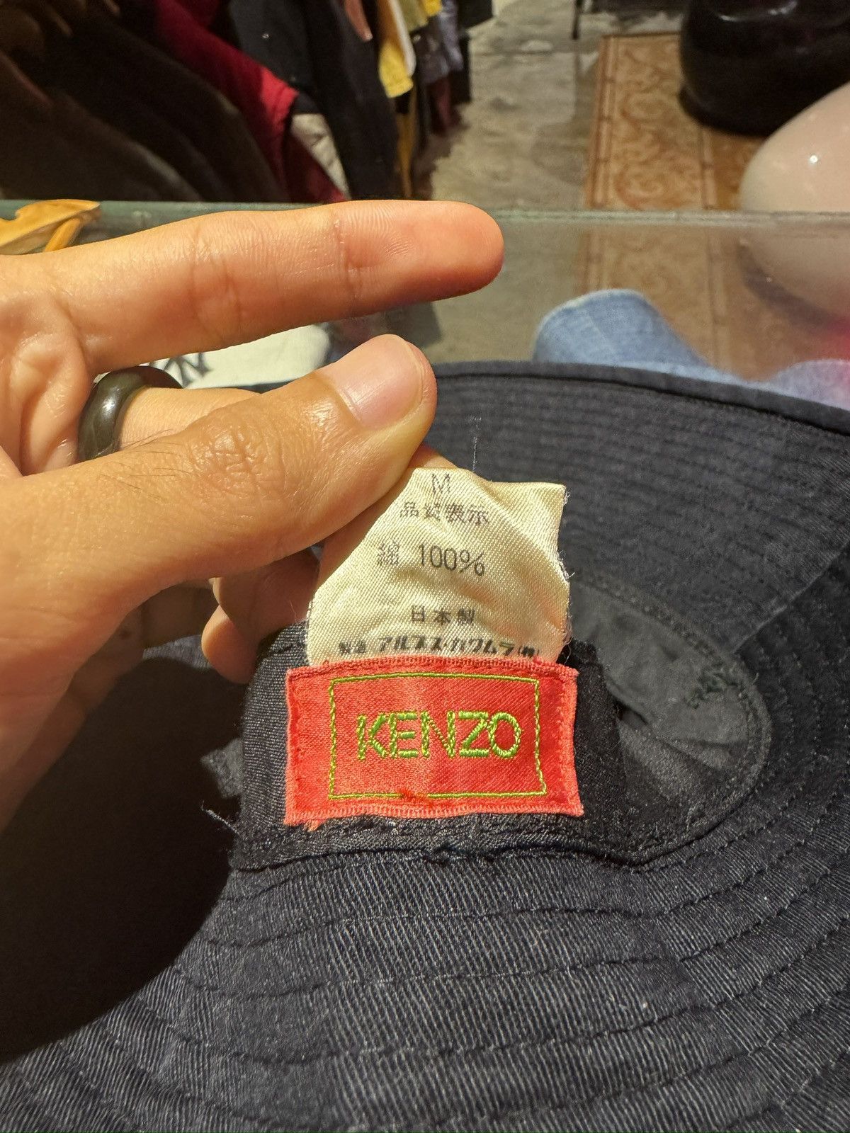 Kenzo × Vintage Vintage Kenzo Bucket hat Size ONE SIZE - 3 Thumbnail
