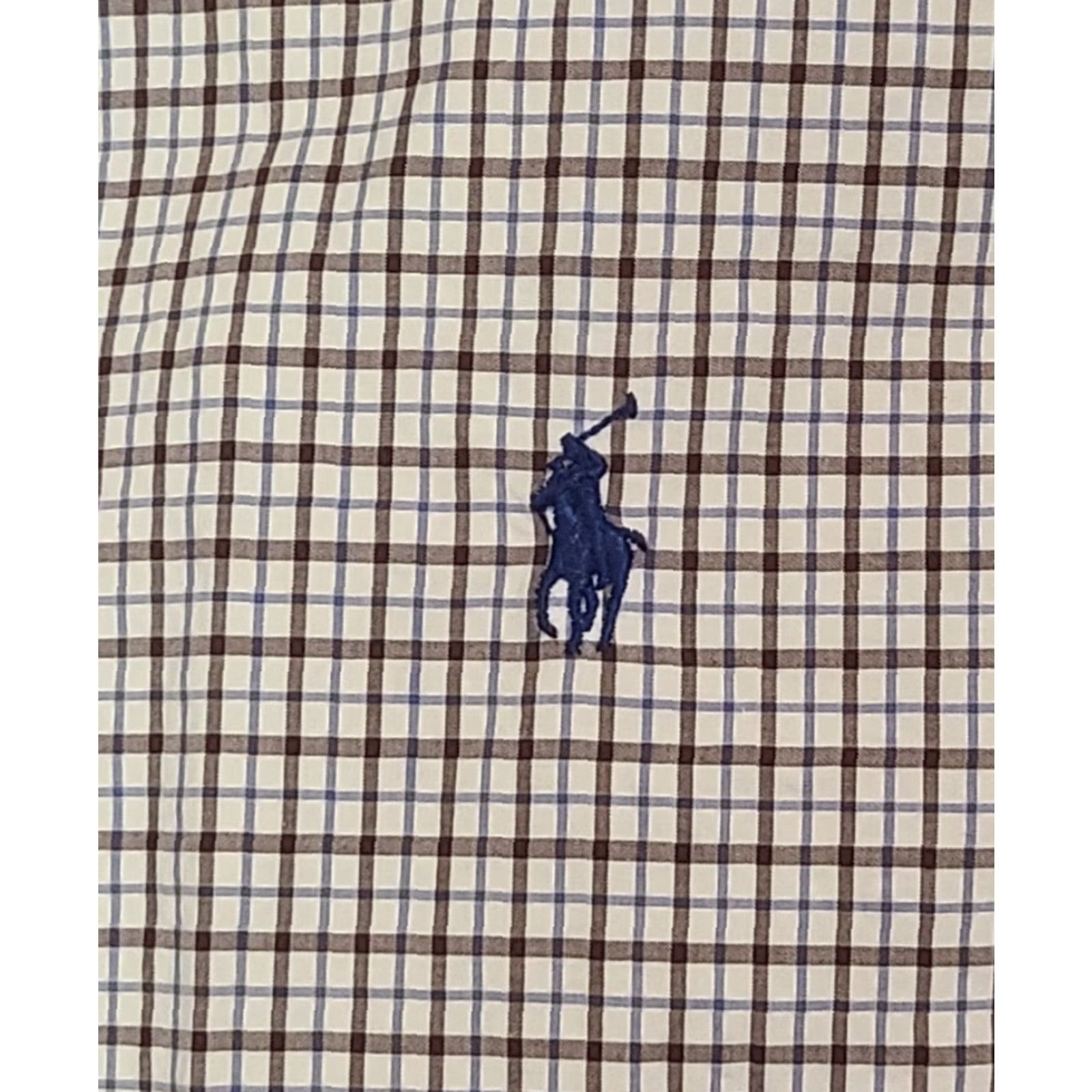 Polo Ralph Lauren RALPH LAUREN POLO SHIRT Long Sleeve Button-Up Plaid MENS L Brown Blue White Colorful Classic Modern Size US L / EU 52-54 / 3 - 5 Thumbnail