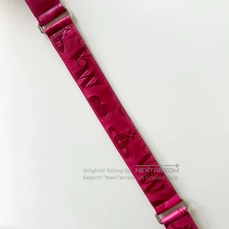 Vivienne Westwood Vivienne Westwood Saturn Heart Imprinted Leather Belt Size ONE SIZE - 4 Thumbnail
