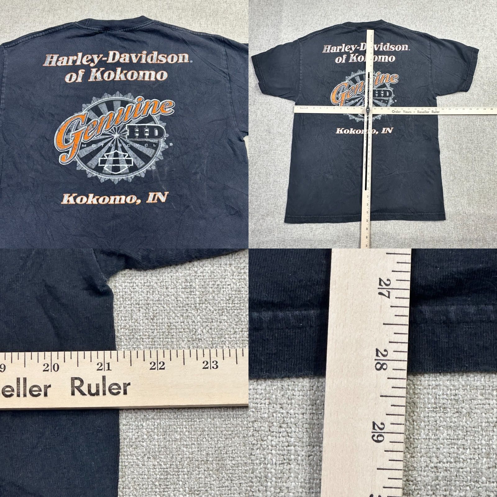 Harley Davidson VINTAGE Harley-Davidson Mens Large Spirit of Freedom Bravado USA Made Kokomo Tee Size US L / EU 52-54 / 3 - 8 Thumbnail